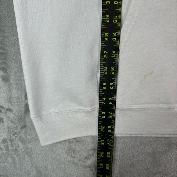 Billie Eilish White Racing Name Spellout Logo White Hoodie Size Large - Picture 6 of 8